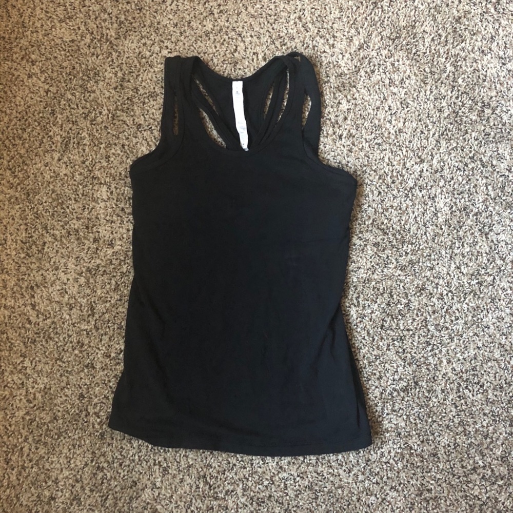 Lululemon Black Racerback with built in bra tank